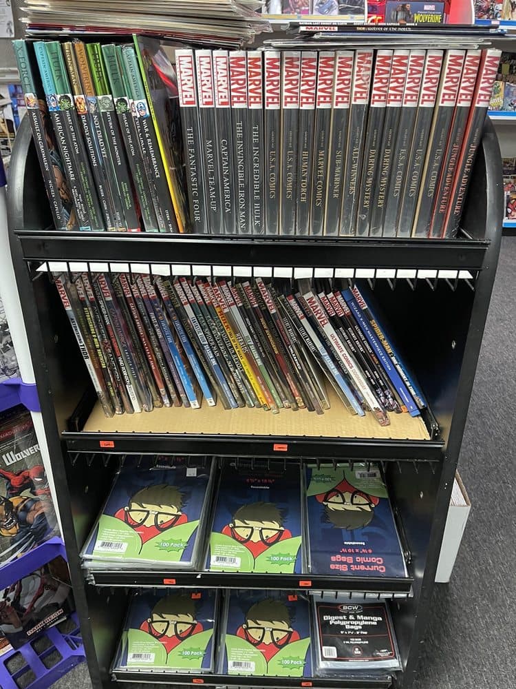 Marvel Masterworks collection and comic supplies